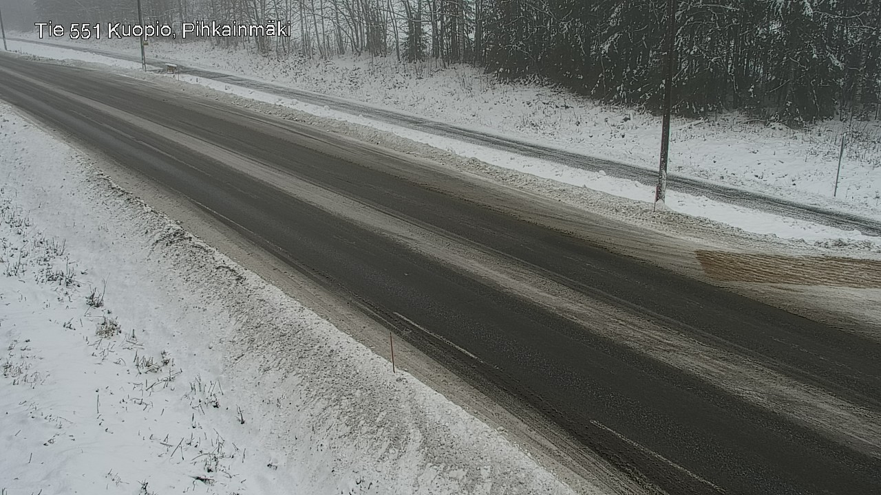 Weather Camera Image Road 551 Kuopio, Pihkainmäki, Kuopio, Pohjois-Savo