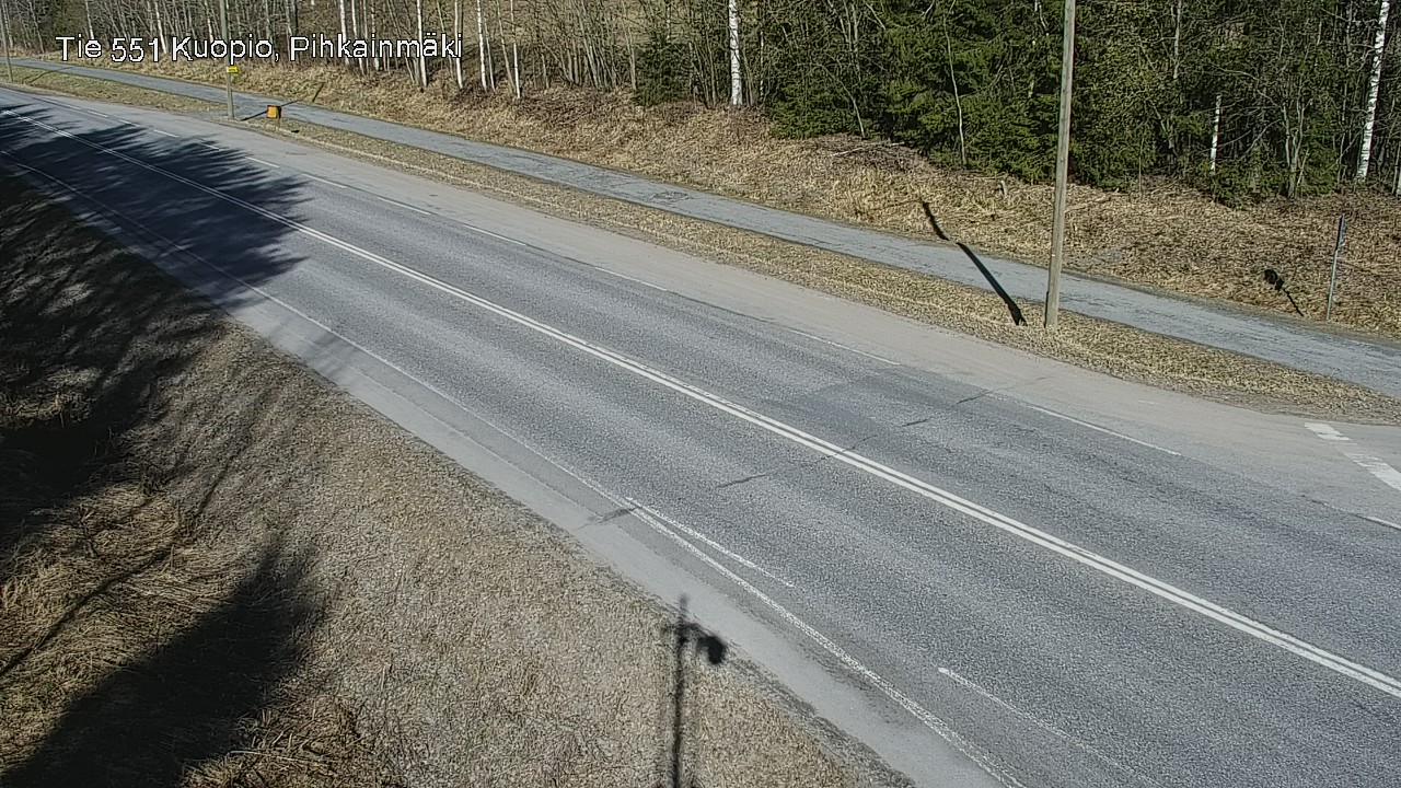 Weather Camera Image Road 551 Kuopio, Pihkainmäki, Kuopio, Pohjois-Savo