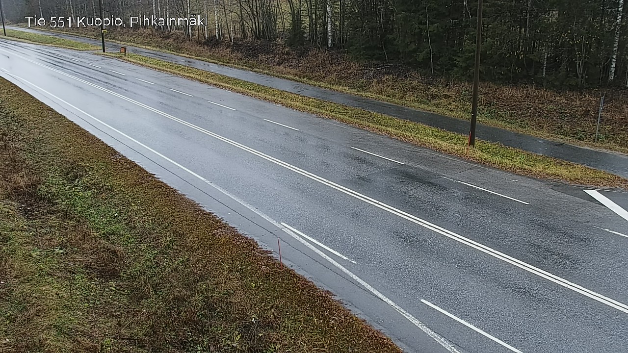Weather Camera Image Väg 551 Kuopio, Pihkainmäki, Kuopio, Pohjois-Savo