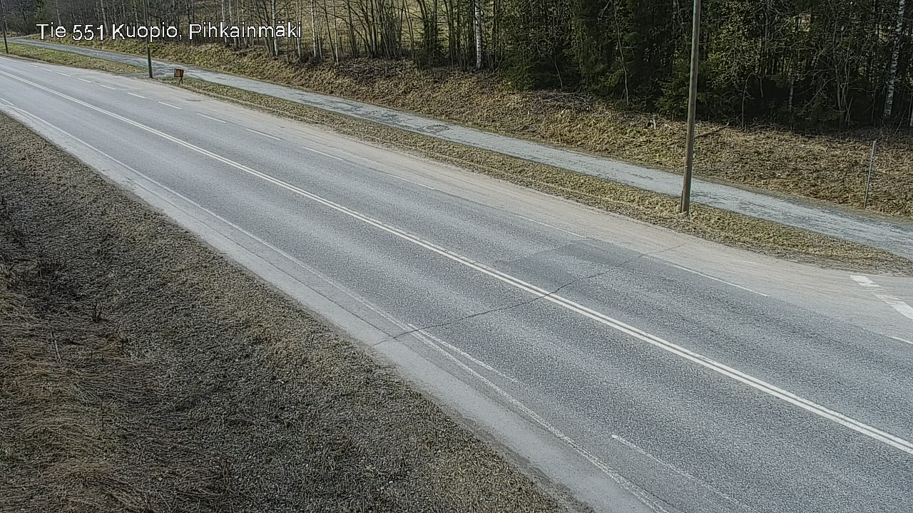 Weather Camera Image Road 551 Kuopio, Pihkainmäki, Kuopio, Pohjois-Savo