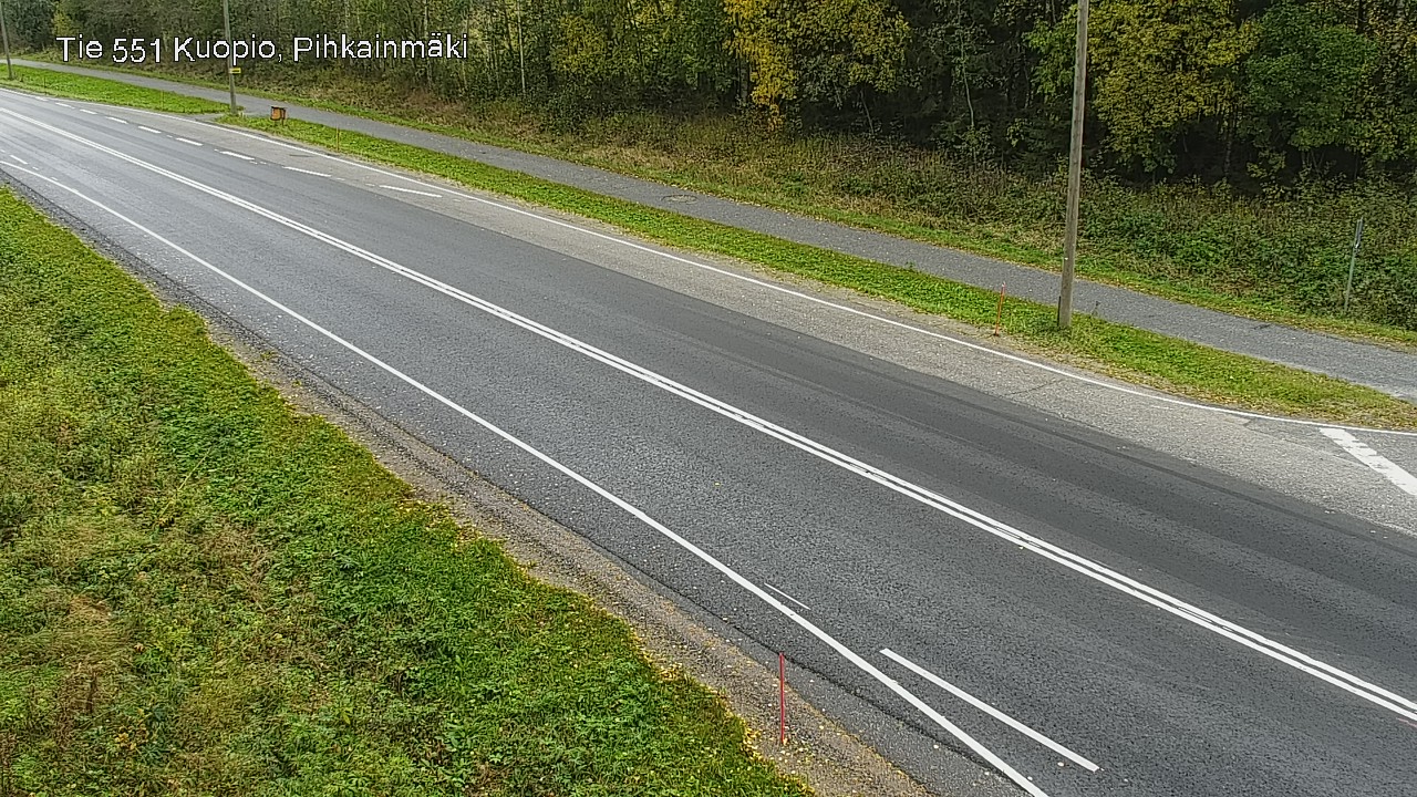 Weather Camera Image Road 551 Kuopio, Pihkainmäki, Kuopio, Pohjois-Savo