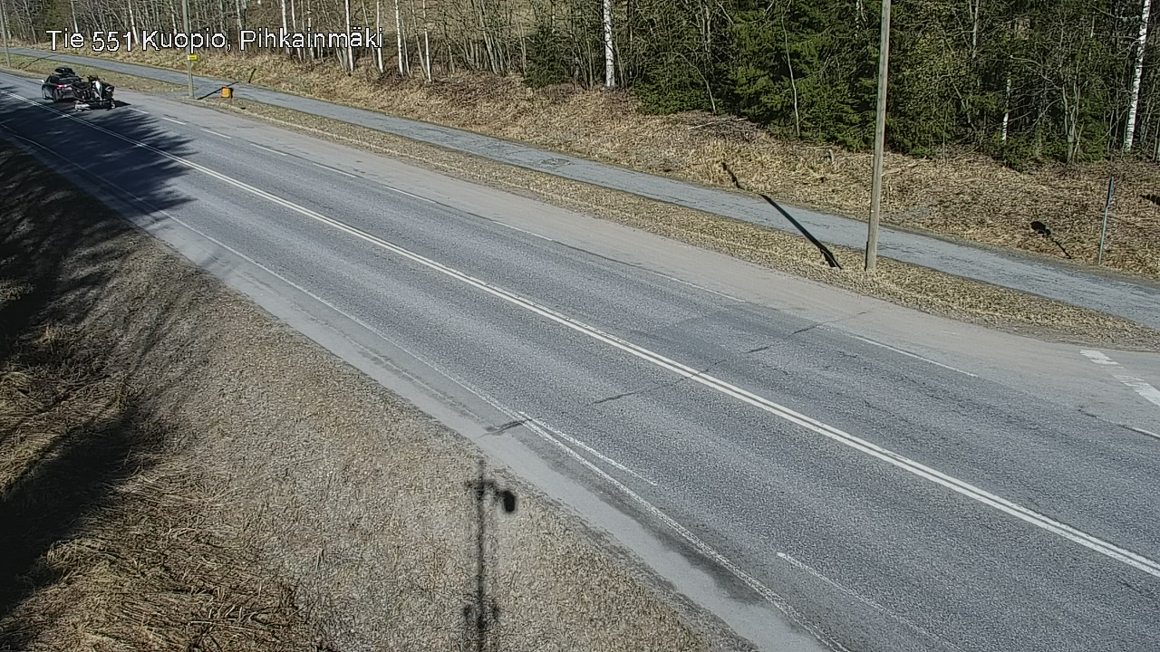 Weather Camera Image Road 551 Kuopio, Pihkainmäki, Kuopio, Pohjois-Savo