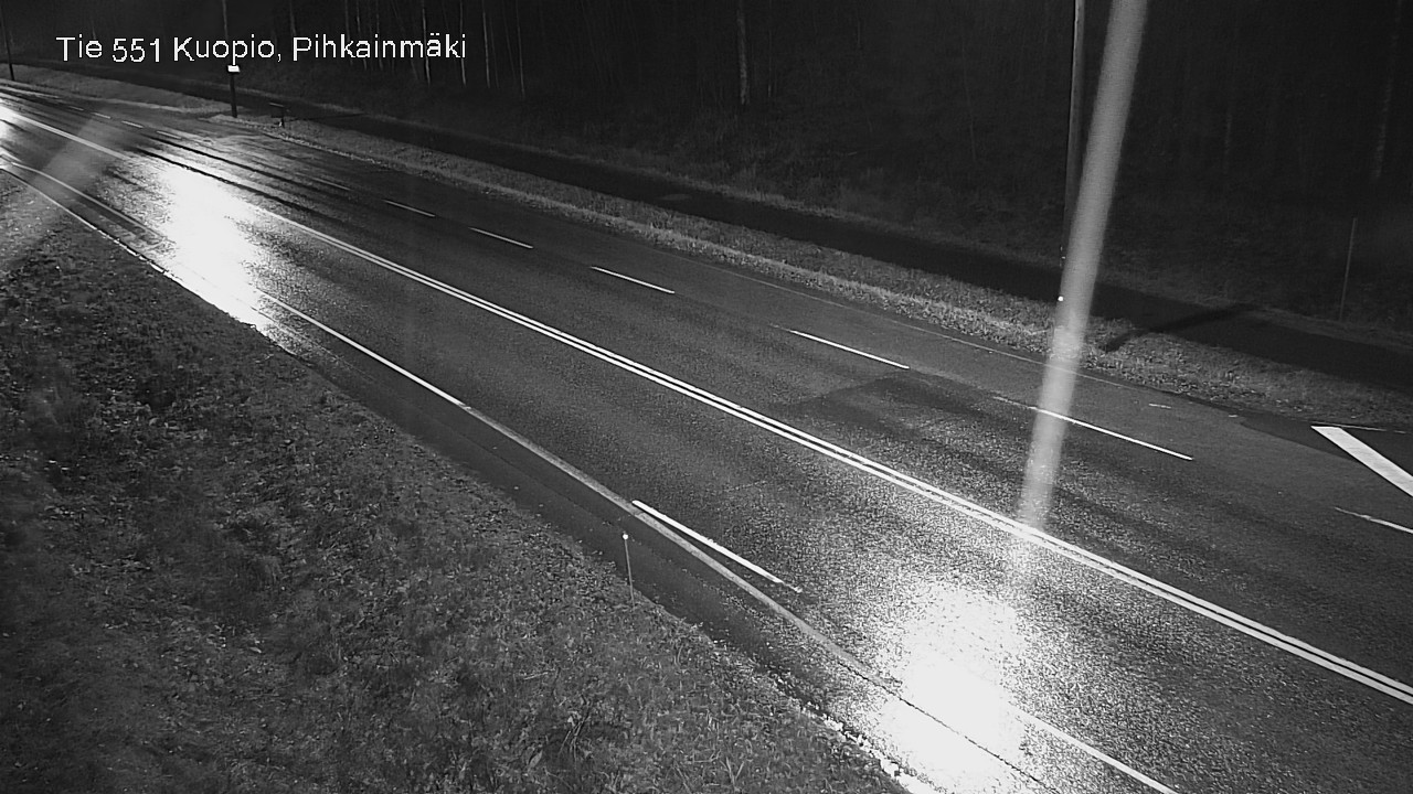 Weather Camera Image Väg 551 Kuopio, Pihkainmäki, Kuopio, Pohjois-Savo