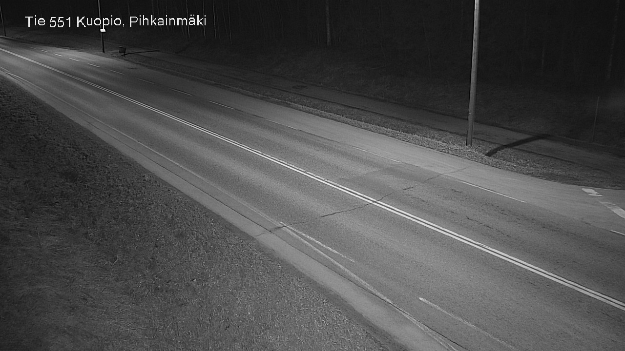 Weather Camera Image Road 551 Kuopio, Pihkainmäki, Kuopio, Pohjois-Savo