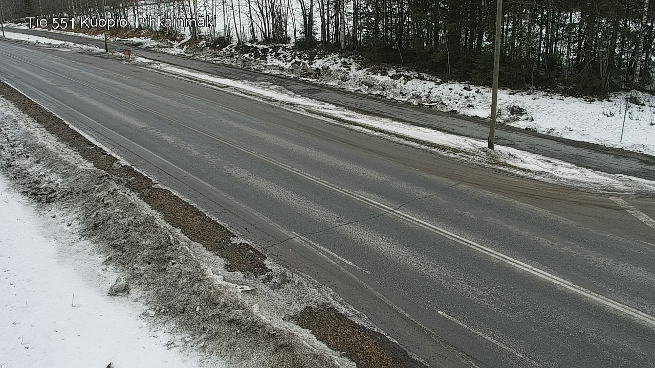 Weather Camera Image Väg 551 Kuopio, Pihkainmäki, Kuopio, Pohjois-Savo