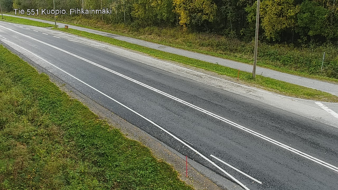 Weather Camera Image Road 551 Kuopio, Pihkainmäki, Kuopio, Pohjois-Savo