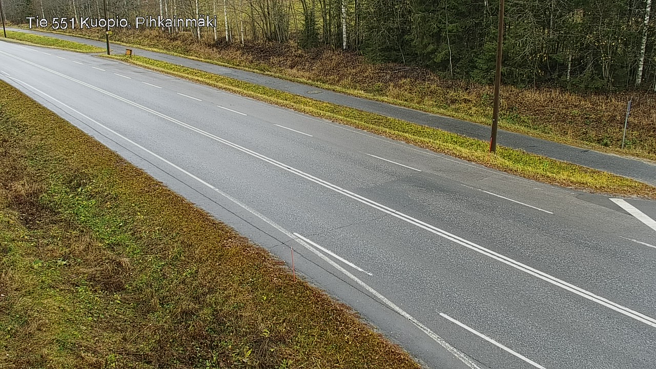 Weather Camera Image Väg 551 Kuopio, Pihkainmäki, Kuopio, Pohjois-Savo