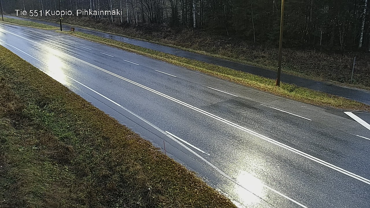 Weather Camera Image Väg 551 Kuopio, Pihkainmäki, Kuopio, Pohjois-Savo