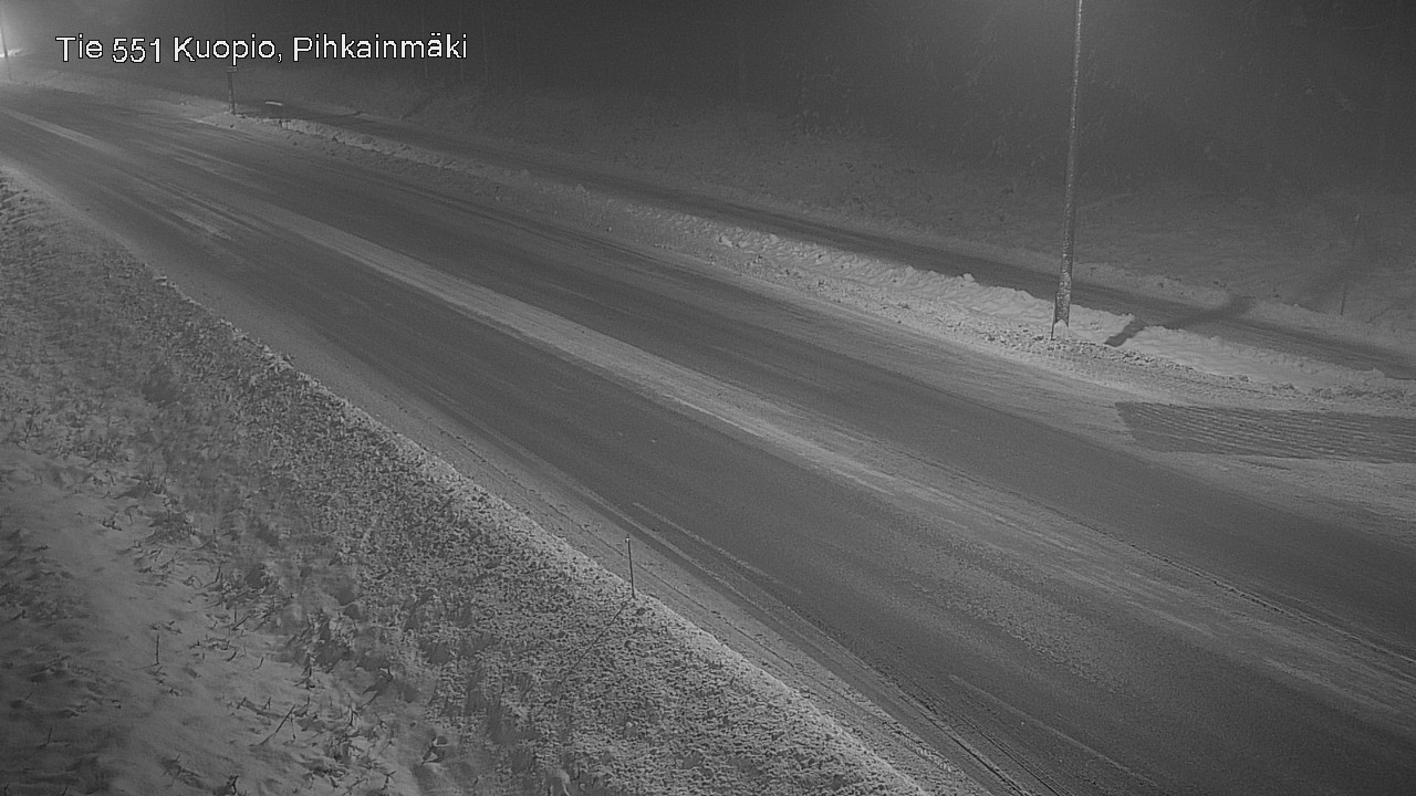 Weather Camera Image Road 551 Kuopio, Pihkainmäki, Kuopio, Pohjois-Savo