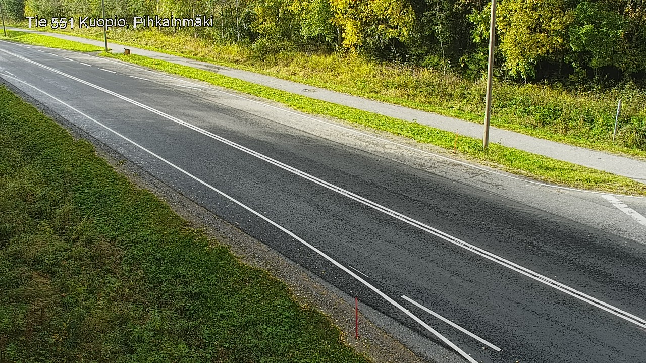 Weather Camera Image Road 551 Kuopio, Pihkainmäki, Kuopio, Pohjois-Savo