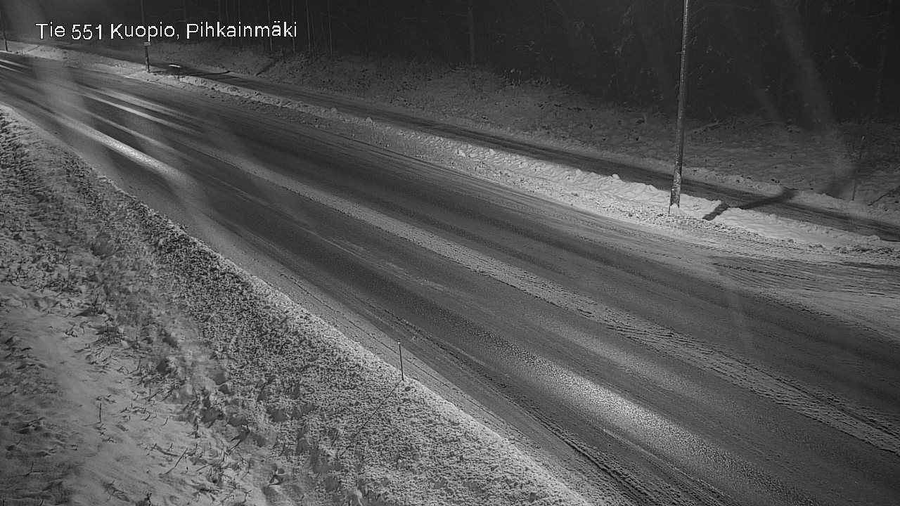Weather Camera Image Road 551 Kuopio, Pihkainmäki, Kuopio, Pohjois-Savo
