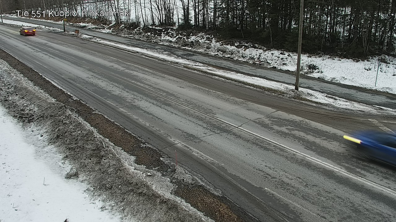 Weather Camera Image Road 551 Kuopio, Pihkainmäki, Kuopio, Pohjois-Savo