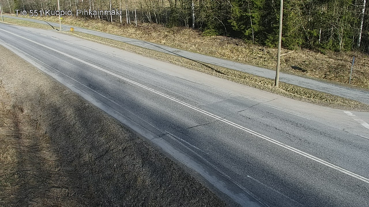 Weather Camera Image Väg 551 Kuopio, Pihkainmäki, Kuopio, Pohjois-Savo