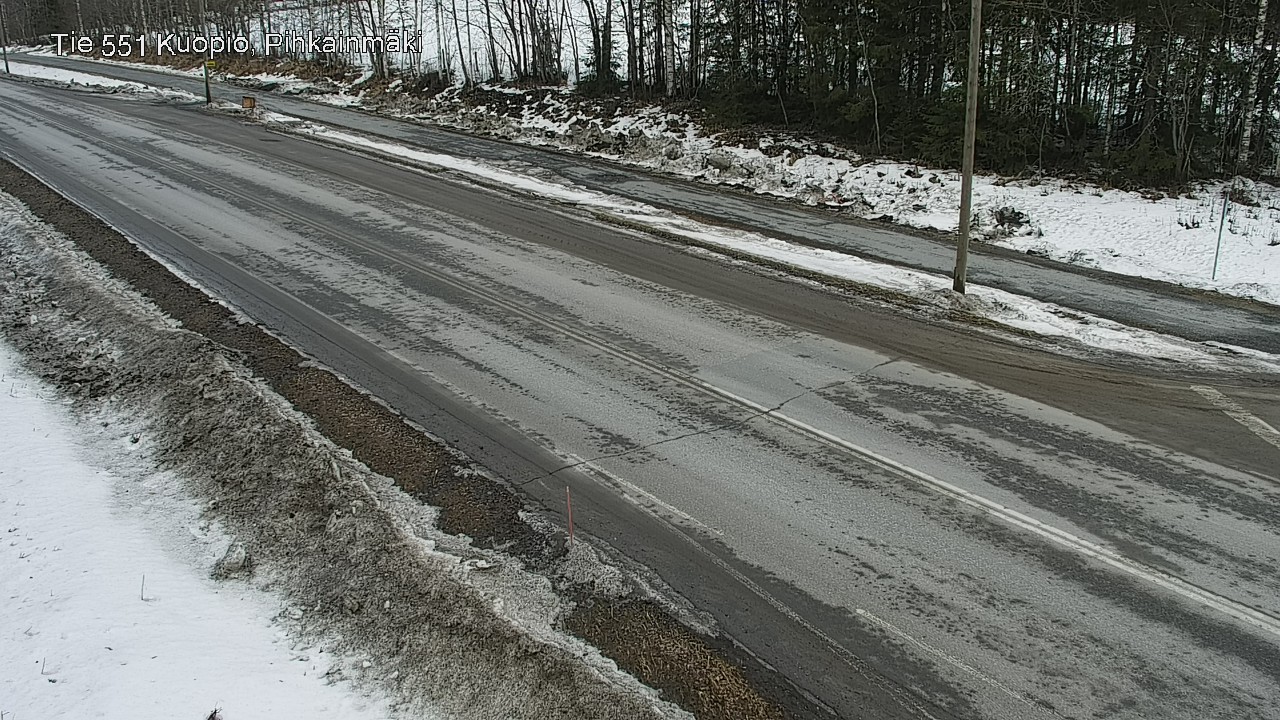 Weather Camera Image Väg 551 Kuopio, Pihkainmäki, Kuopio, Pohjois-Savo