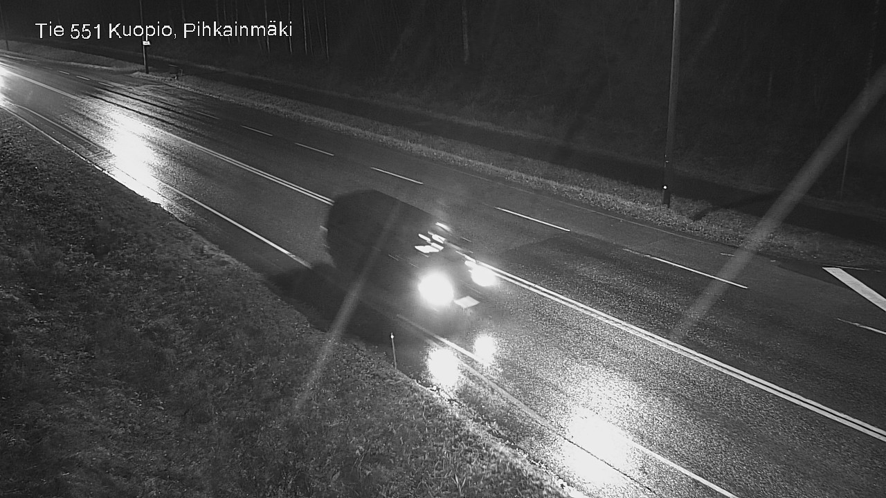 Weather Camera Image Väg 551 Kuopio, Pihkainmäki, Kuopio, Pohjois-Savo