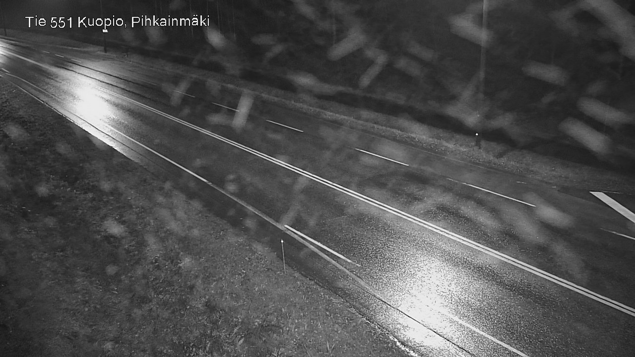 Weather Camera Image Road 551 Kuopio, Pihkainmäki, Kuopio, Pohjois-Savo