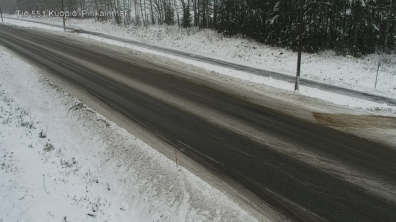 Weather Camera Image Road 551 Kuopio, Pihkainmäki, Kuopio, Pohjois-Savo
