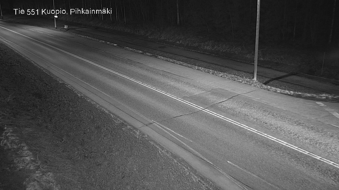 Weather Camera Image Road 551 Kuopio, Pihkainmäki, Kuopio, Pohjois-Savo