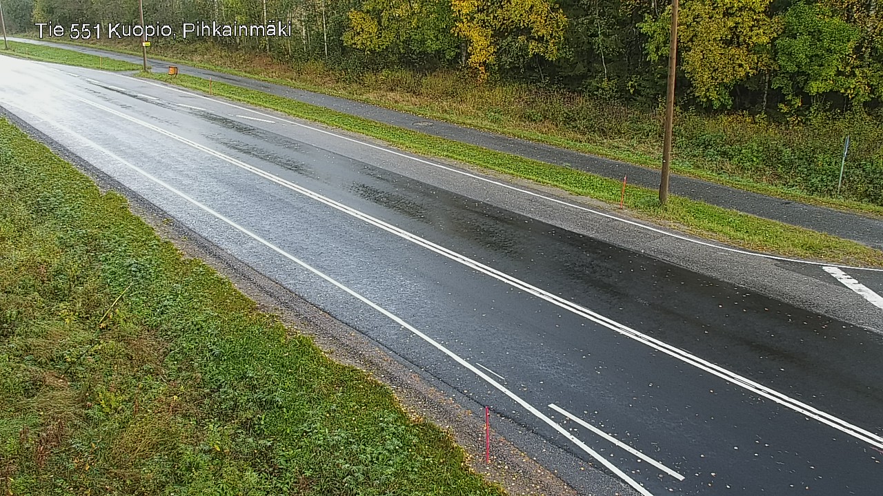 Weather Camera Image Road 551 Kuopio, Pihkainmäki, Kuopio, Pohjois-Savo