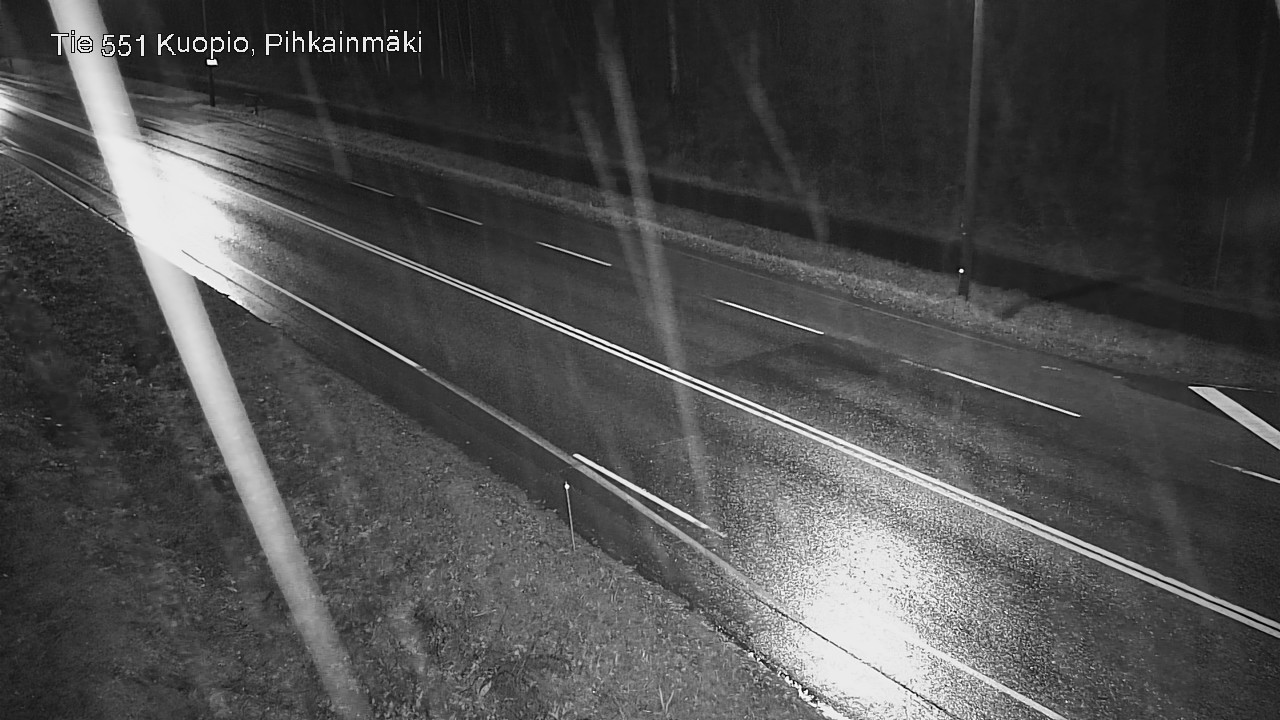 Weather Camera Image Road 551 Kuopio, Pihkainmäki, Kuopio, Pohjois-Savo