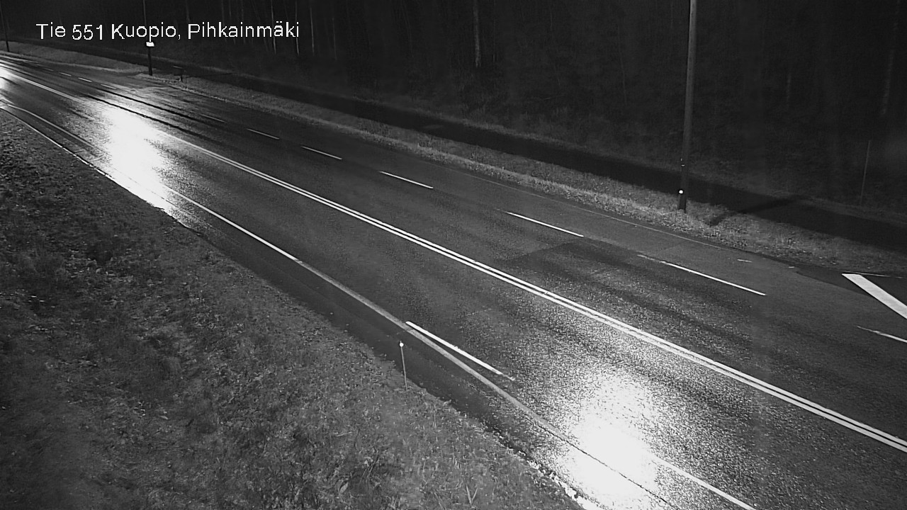 Weather Camera Image Väg 551 Kuopio, Pihkainmäki, Kuopio, Pohjois-Savo