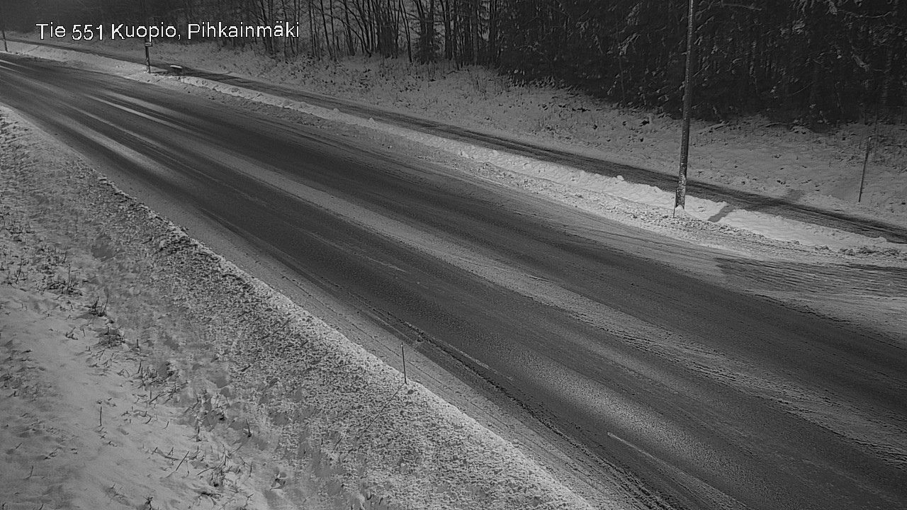 Weather Camera Image Road 551 Kuopio, Pihkainmäki, Kuopio, Pohjois-Savo