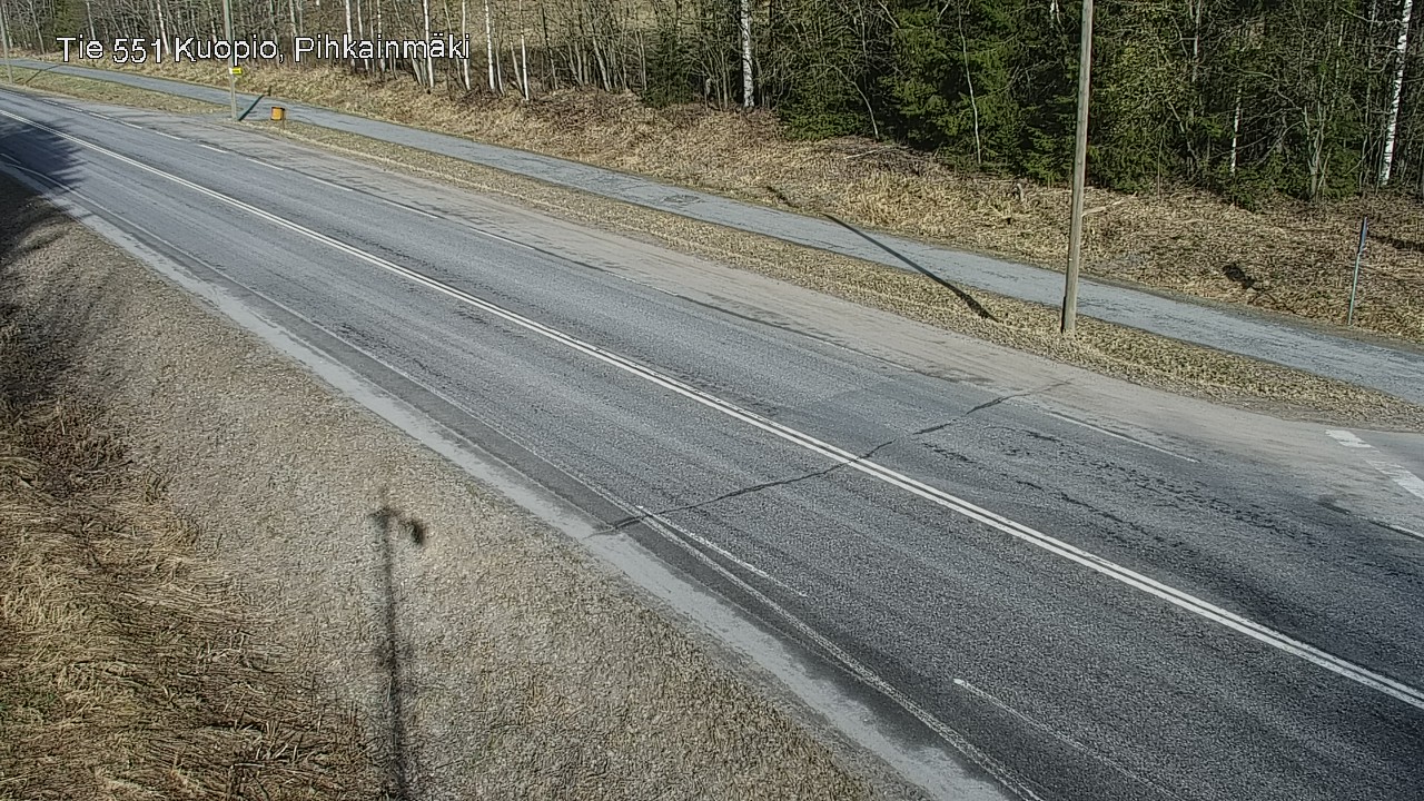 Weather Camera Image Road 551 Kuopio, Pihkainmäki, Kuopio, Pohjois-Savo