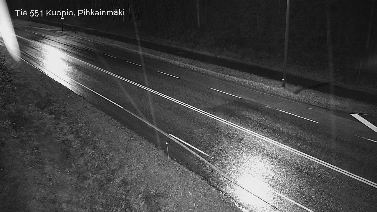 Weather Camera Image Väg 551 Kuopio, Pihkainmäki, Kuopio, Pohjois-Savo