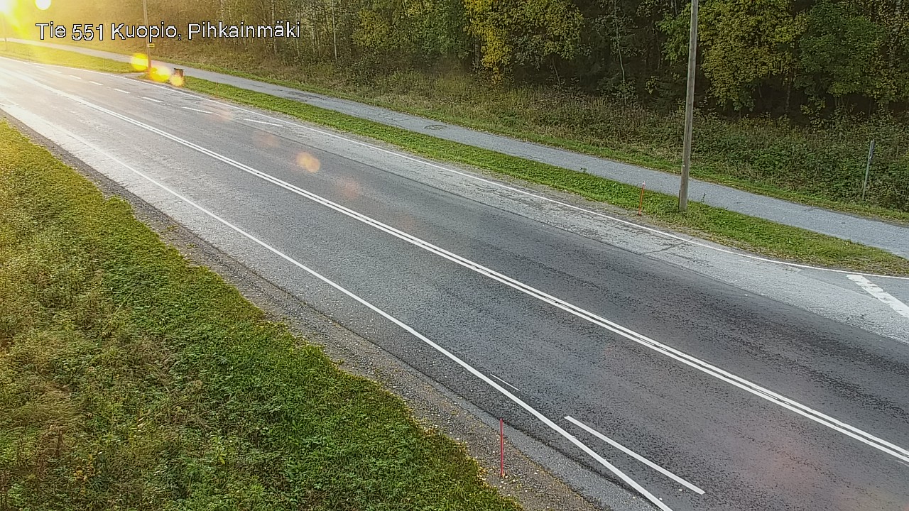 Weather Camera Image Road 551 Kuopio, Pihkainmäki, Kuopio, Pohjois-Savo