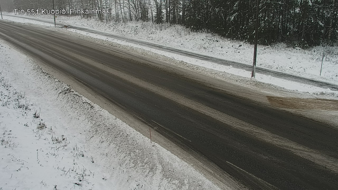 Weather Camera Image Road 551 Kuopio, Pihkainmäki, Kuopio, Pohjois-Savo