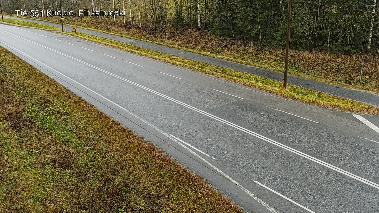 Weather Camera Image Väg 551 Kuopio, Pihkainmäki, Kuopio, Pohjois-Savo