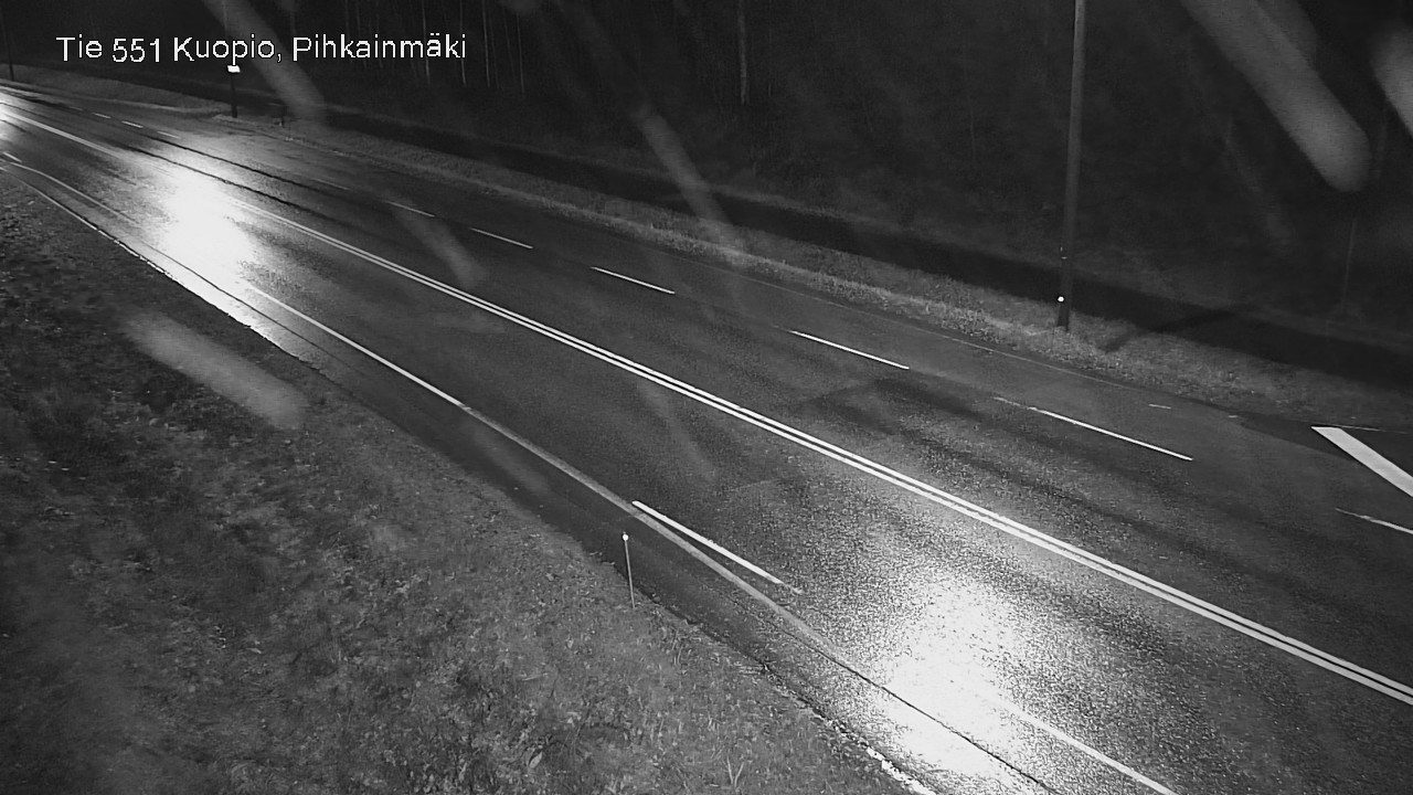 Weather Camera Image Road 551 Kuopio, Pihkainmäki, Kuopio, Pohjois-Savo