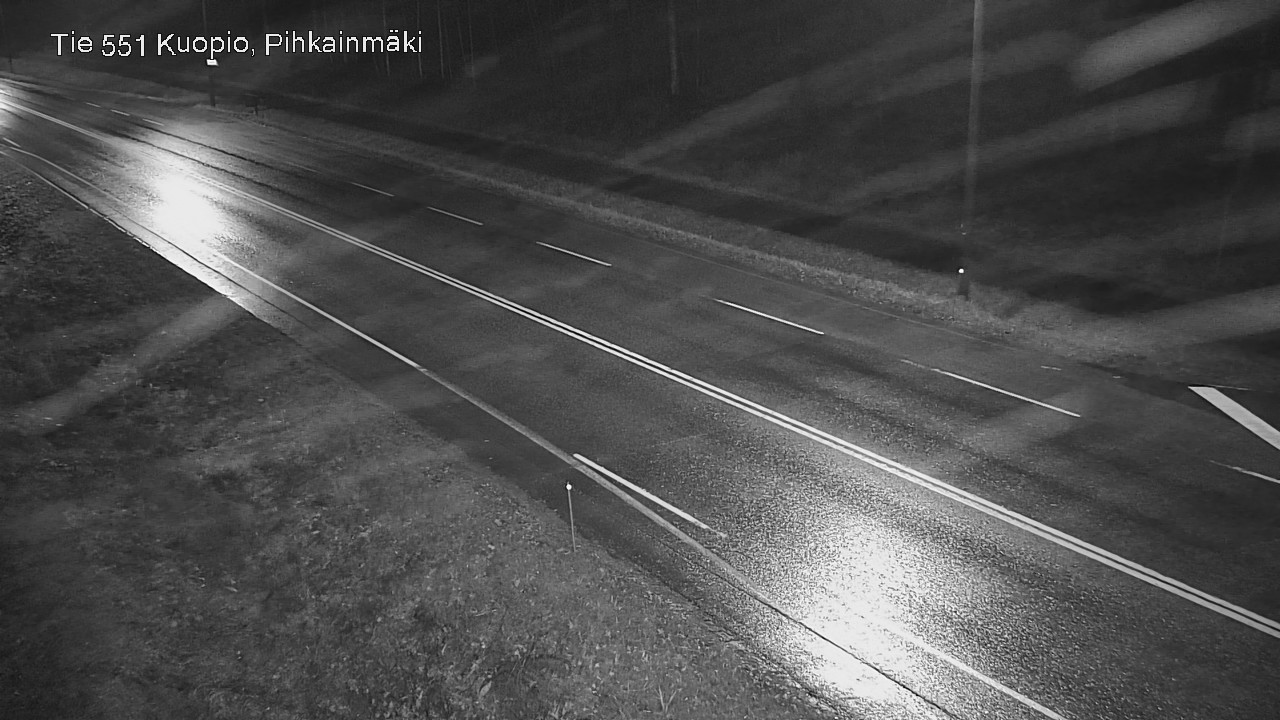 Weather Camera Image Road 551 Kuopio, Pihkainmäki, Kuopio, Pohjois-Savo