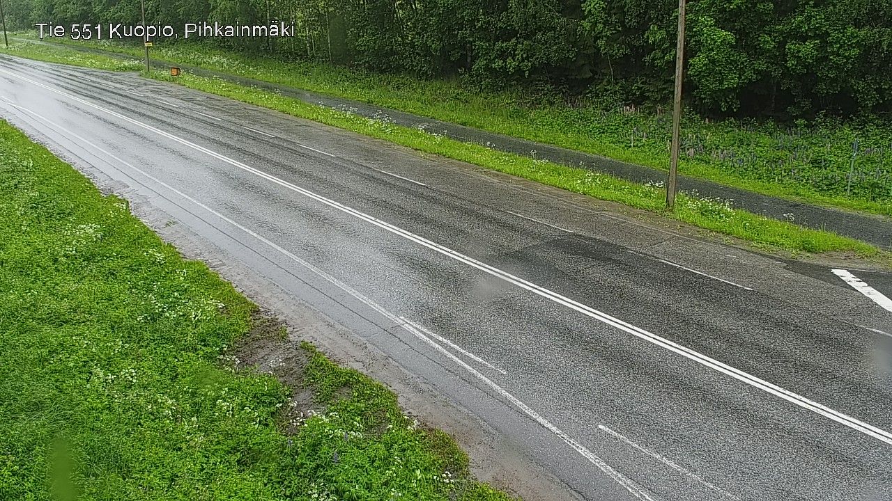 Weather Camera Image Väg 551 Kuopio, Pihkainmäki, Kuopio, Pohjois-Savo