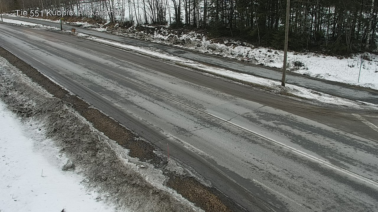 Weather Camera Image Road 551 Kuopio, Pihkainmäki, Kuopio, Pohjois-Savo