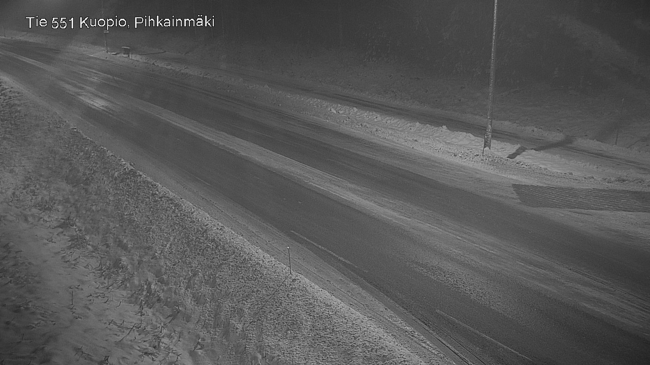 Weather Camera Image Road 551 Kuopio, Pihkainmäki, Kuopio, Pohjois-Savo