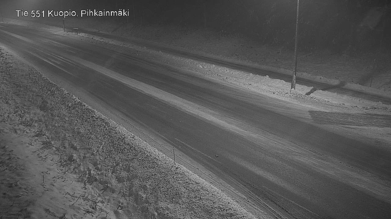 Weather Camera Image Road 551 Kuopio, Pihkainmäki, Kuopio, Pohjois-Savo