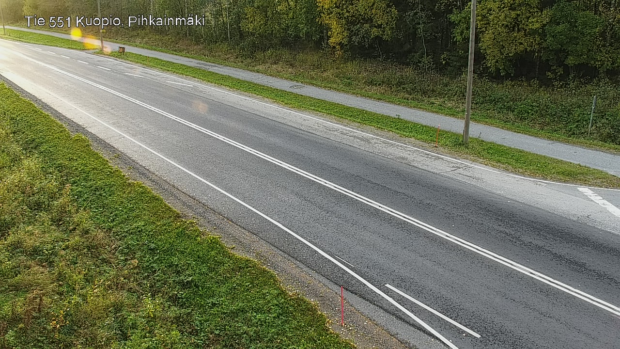 Weather Camera Image Road 551 Kuopio, Pihkainmäki, Kuopio, Pohjois-Savo