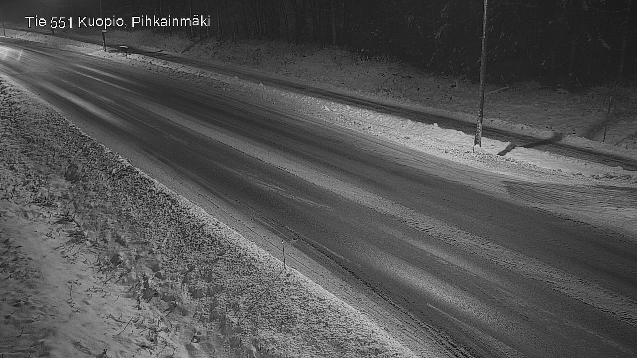 Weather Camera Image Road 551 Kuopio, Pihkainmäki, Kuopio, Pohjois-Savo