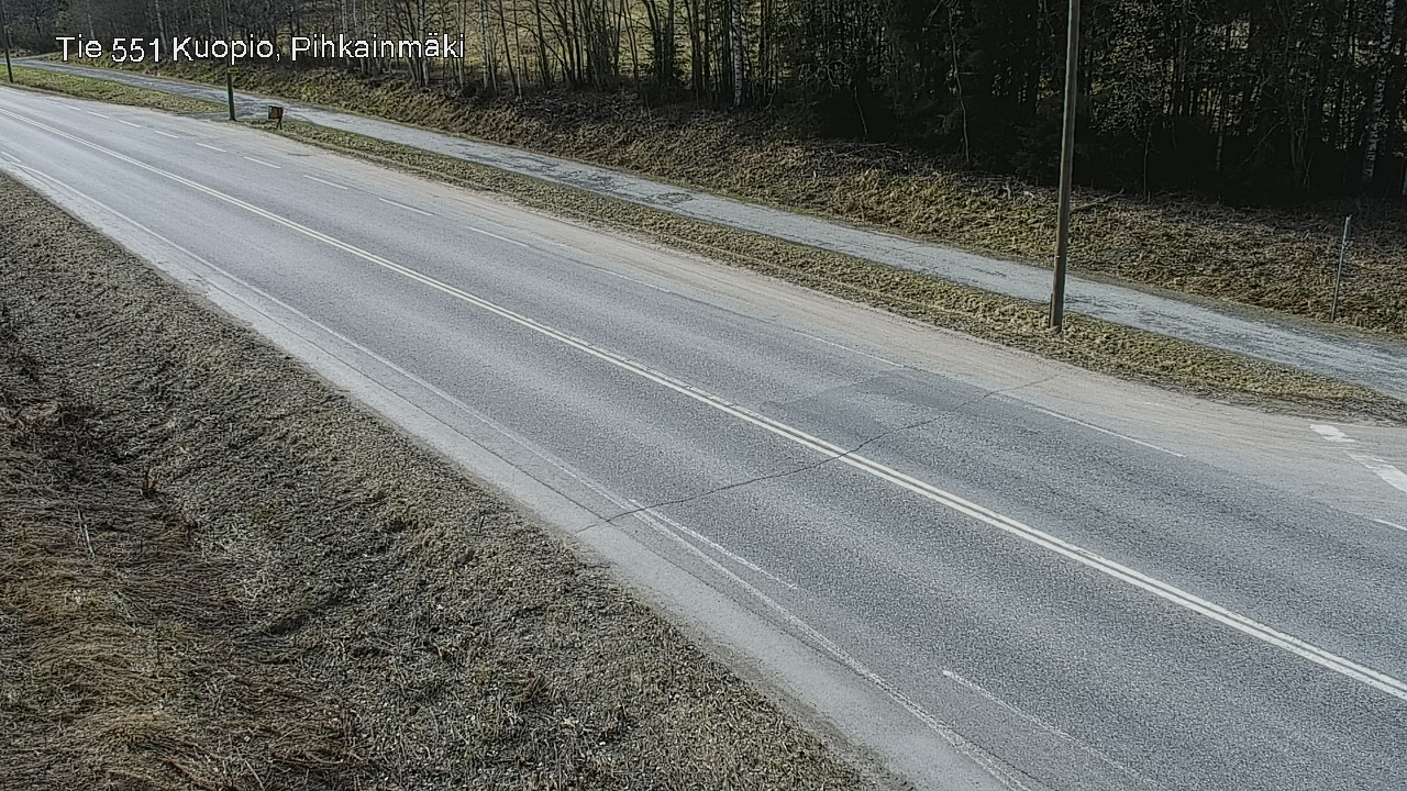 Weather Camera Image Road 551 Kuopio, Pihkainmäki, Kuopio, Pohjois-Savo