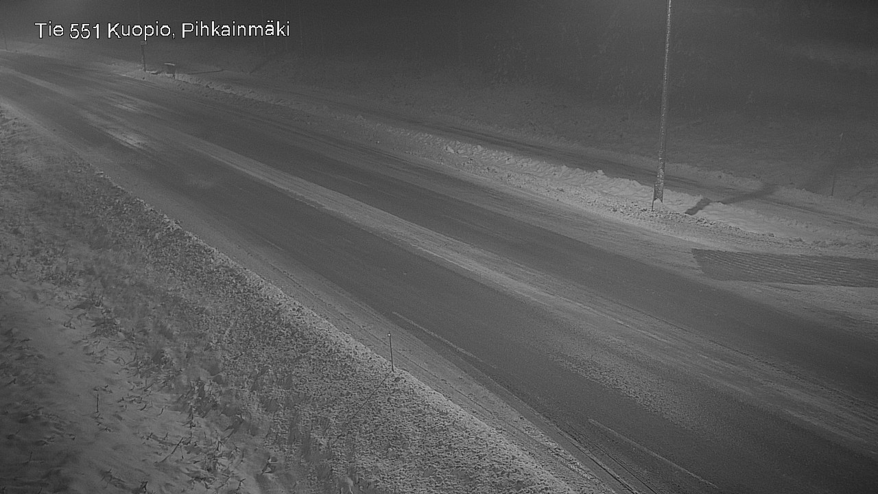 Weather Camera Image Road 551 Kuopio, Pihkainmäki, Kuopio, Pohjois-Savo