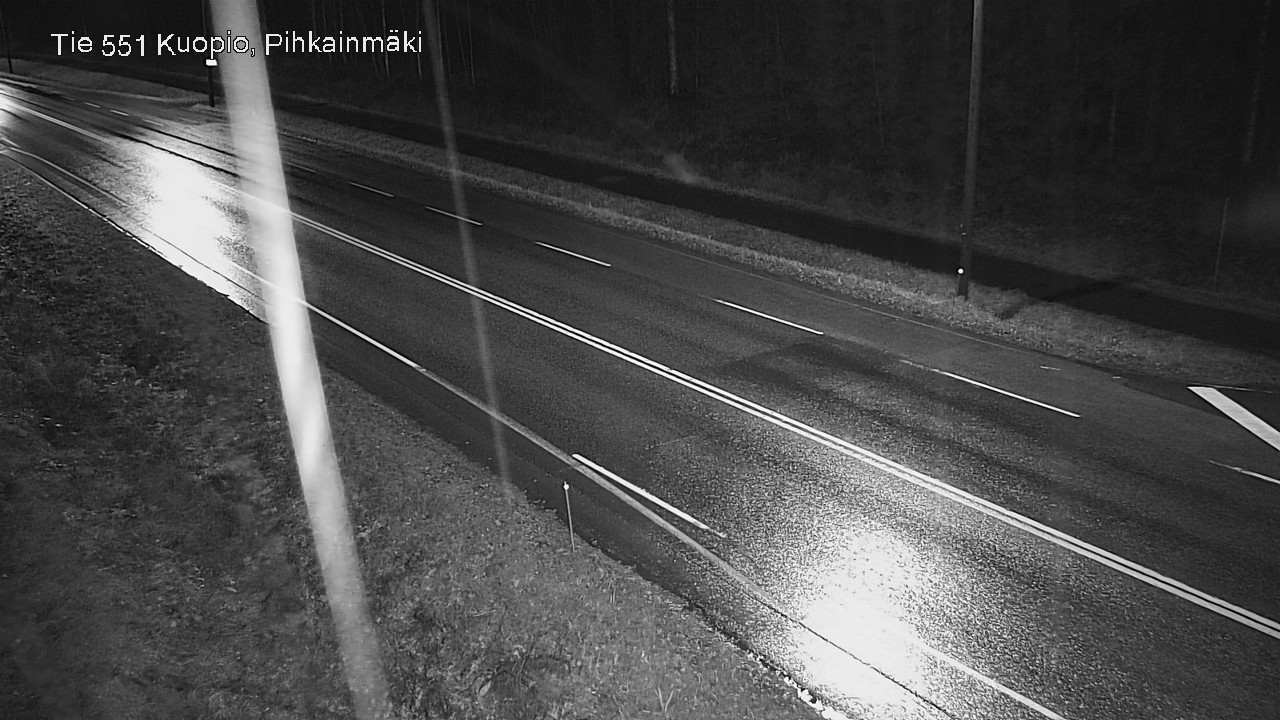 Weather Camera Image Väg 551 Kuopio, Pihkainmäki, Kuopio, Pohjois-Savo