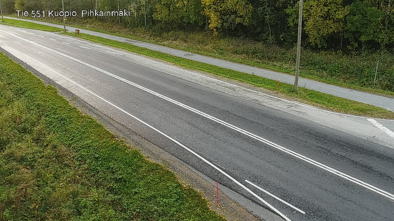 Weather Camera Image Road 551 Kuopio, Pihkainmäki, Kuopio, Pohjois-Savo