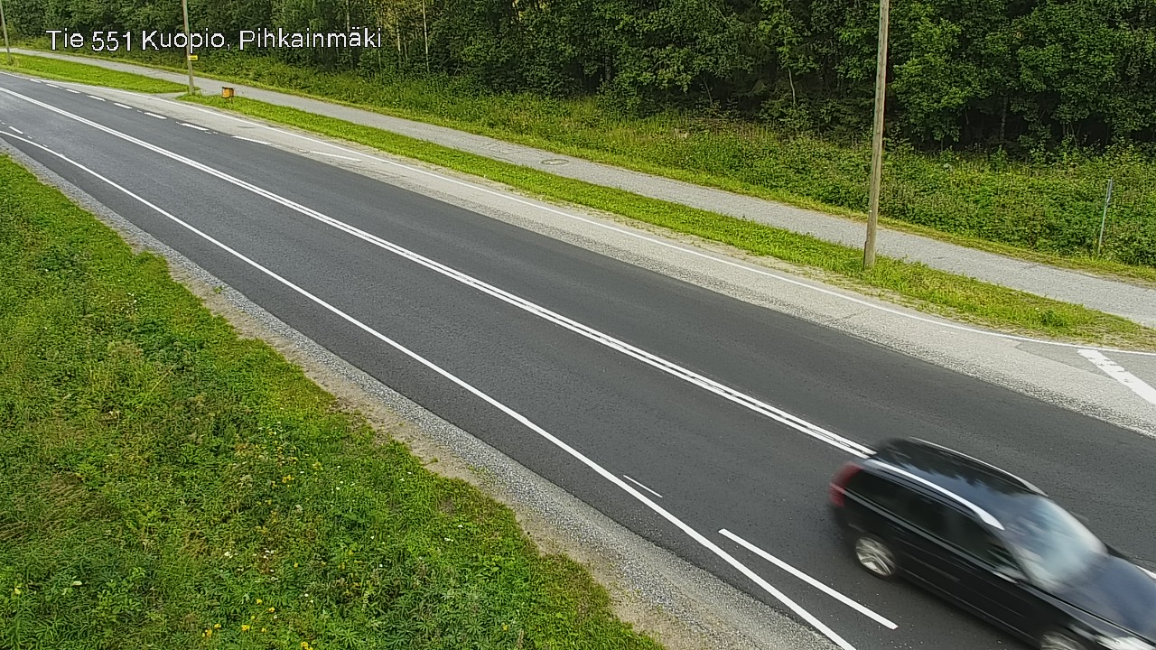 Weather Camera Image Road 551 Kuopio, Pihkainmäki, Kuopio, Pohjois-Savo