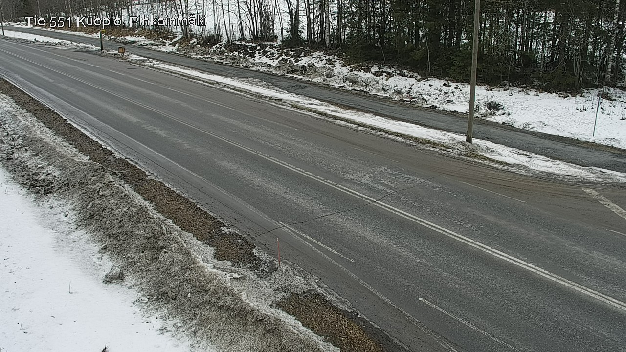 Weather Camera Image Väg 551 Kuopio, Pihkainmäki, Kuopio, Pohjois-Savo