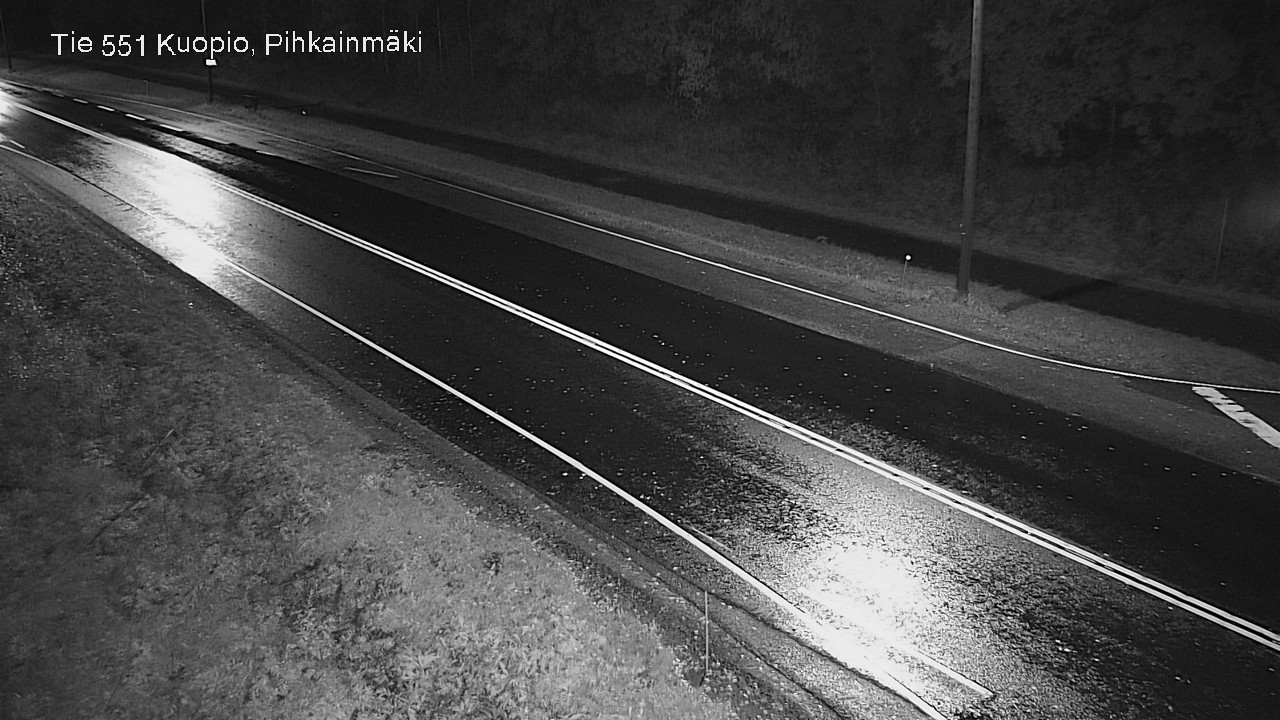 Weather Camera Image Road 551 Kuopio, Pihkainmäki, Kuopio, Pohjois-Savo