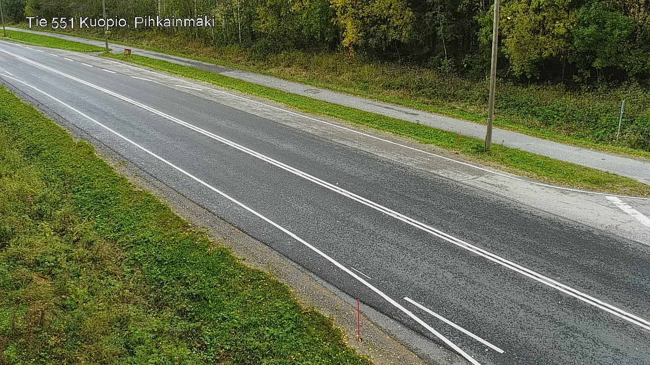 Weather Camera Image Road 551 Kuopio, Pihkainmäki, Kuopio, Pohjois-Savo