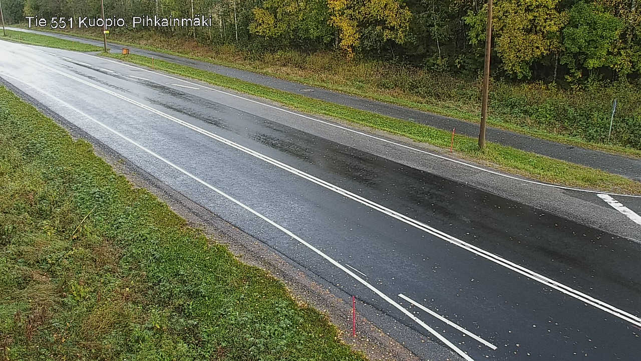 Weather Camera Image Road 551 Kuopio, Pihkainmäki, Kuopio, Pohjois-Savo