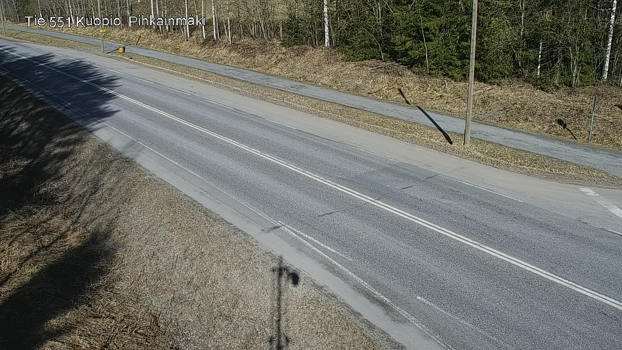 Weather Camera Image Road 551 Kuopio, Pihkainmäki, Kuopio, Pohjois-Savo