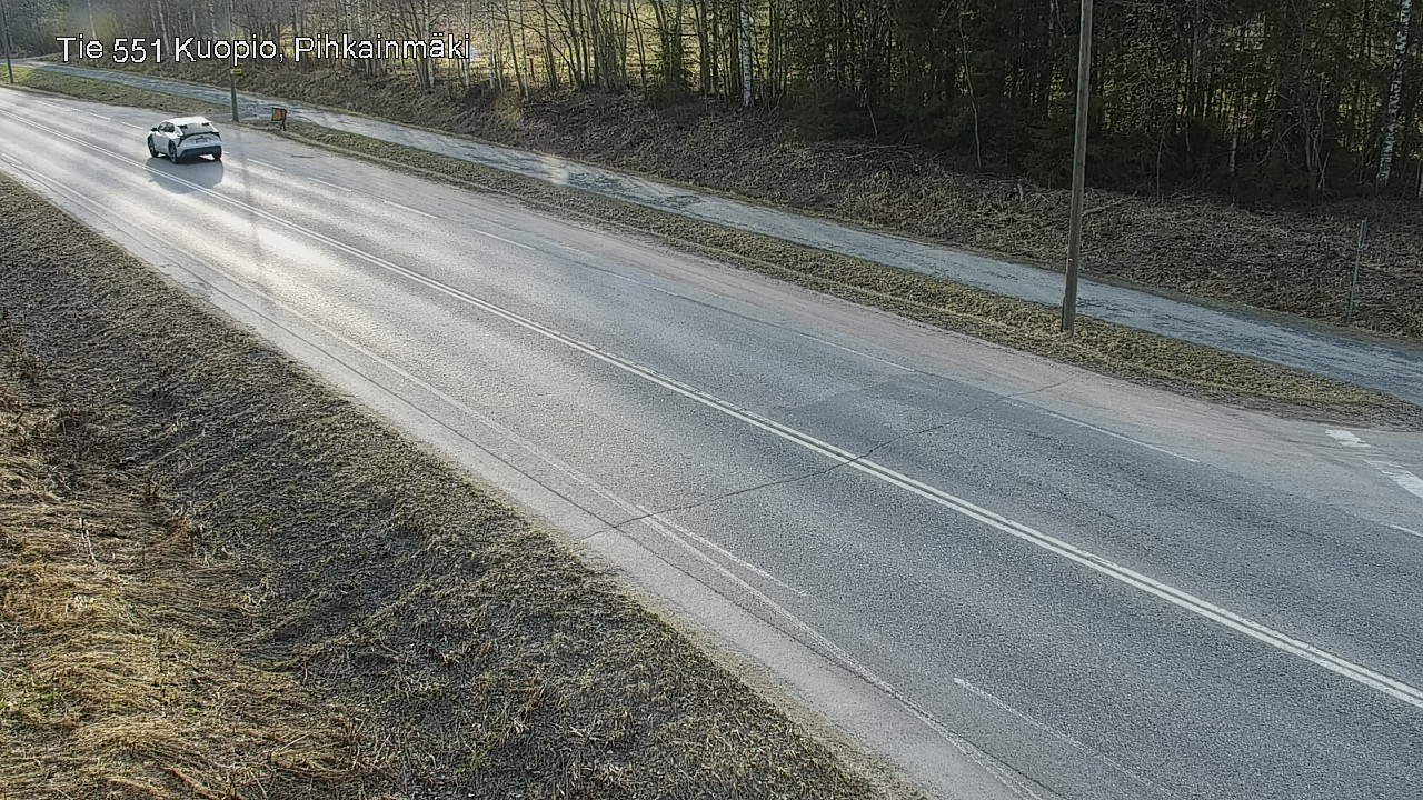 Weather Camera Image Road 551 Kuopio, Pihkainmäki, Kuopio, Pohjois-Savo